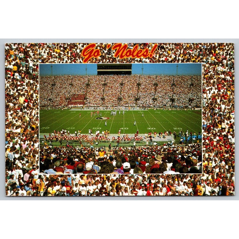 Florida State University Postcard Campbell Stadium FSU Seminoles Official FL